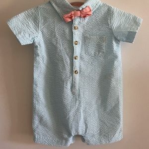 Vintage-looking Summer onesie with buttons